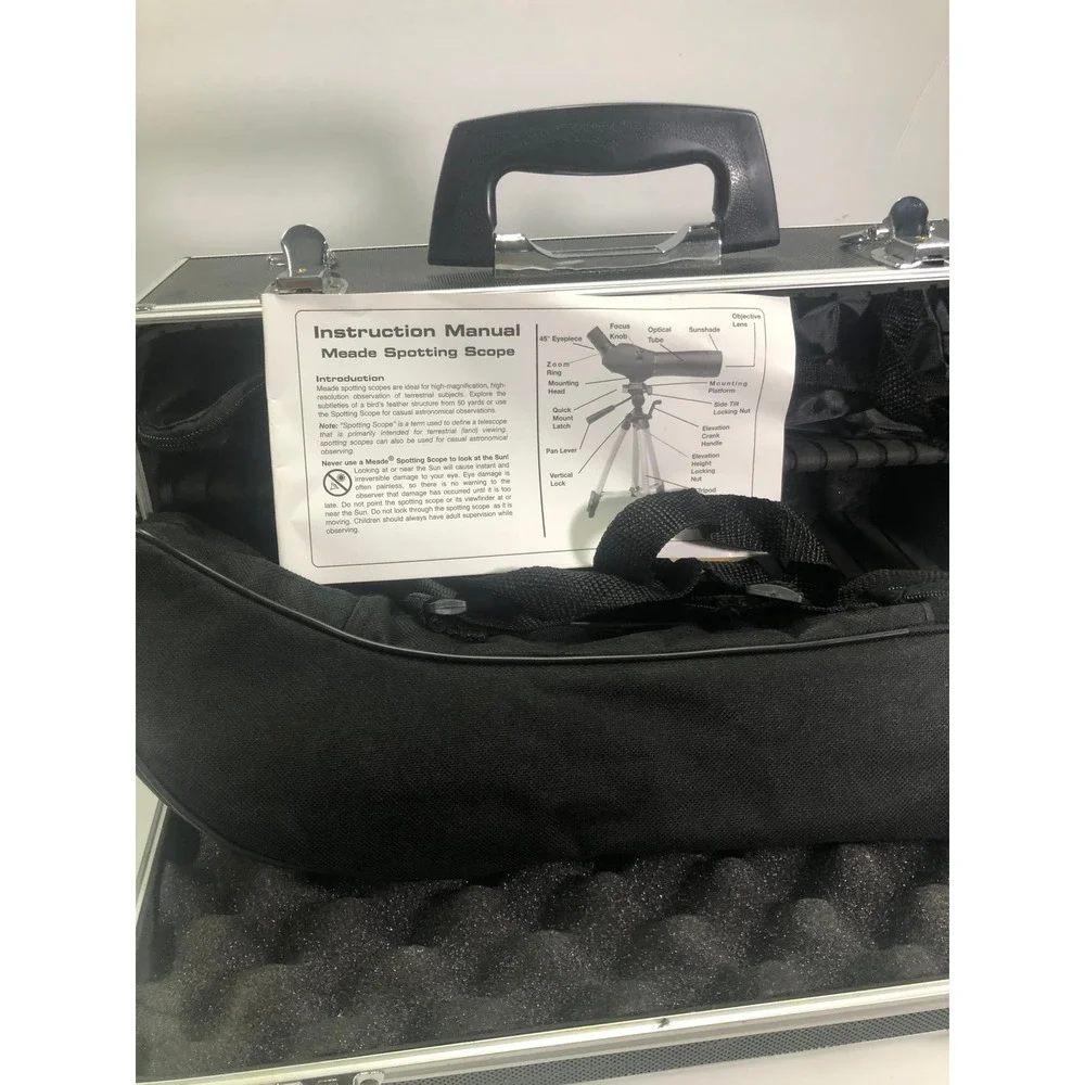 Meade 20-60x60mm Waterproof Spotting Scope with Hard Case and Manual